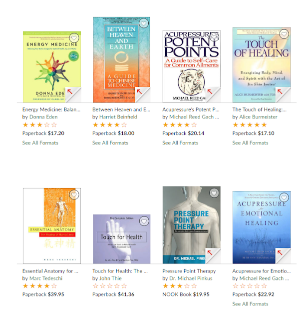 Programs on the Amazon market: Books on acupressure