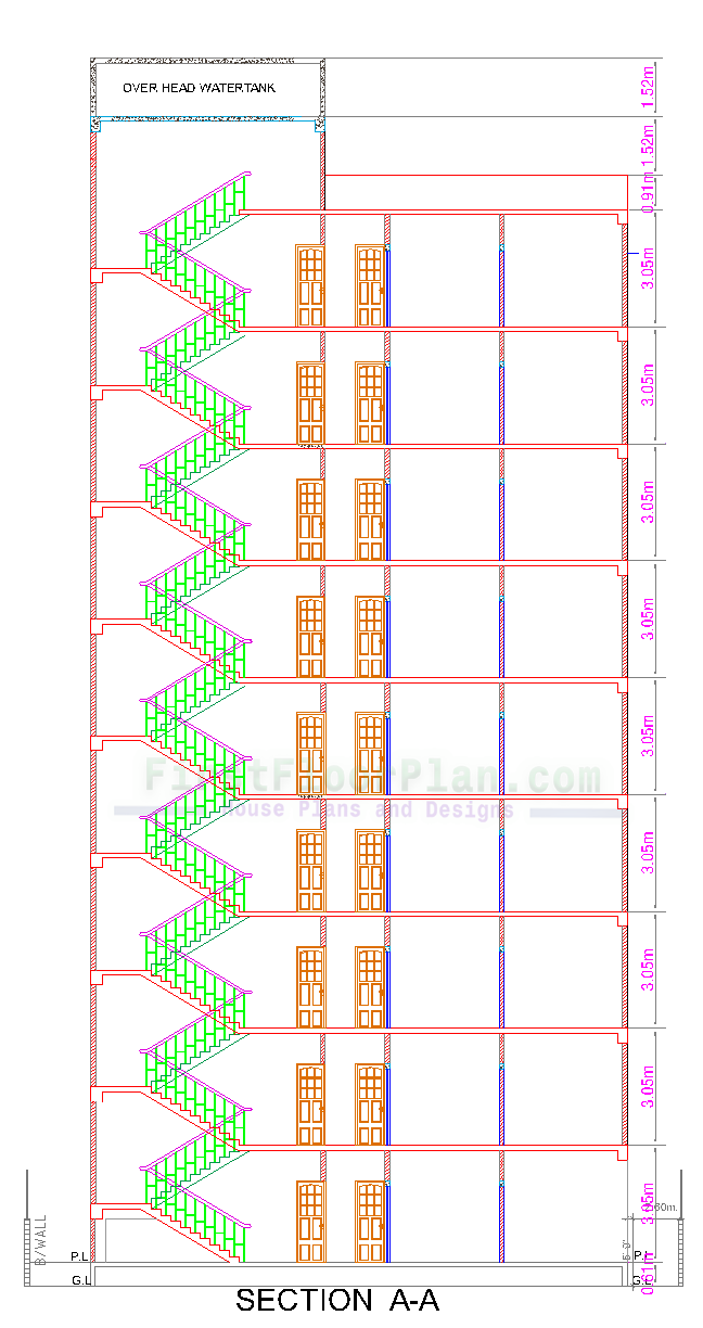 High Rise Building Section