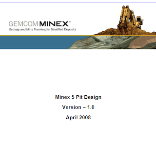 Free tutorial Open pit design with Gemcom Minex