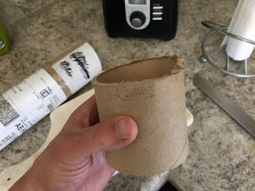 cardboard tube cut