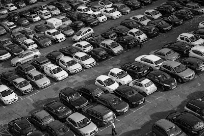 Cars parked at parking lot