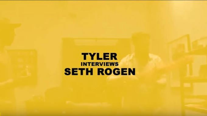 Veja Tyler, The Creator entrevistando o comediante Seth Rogen 