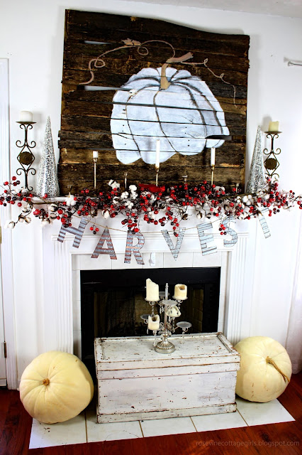 Farmhouse Cottage Country Christmas Fall Thanksgiving Decor