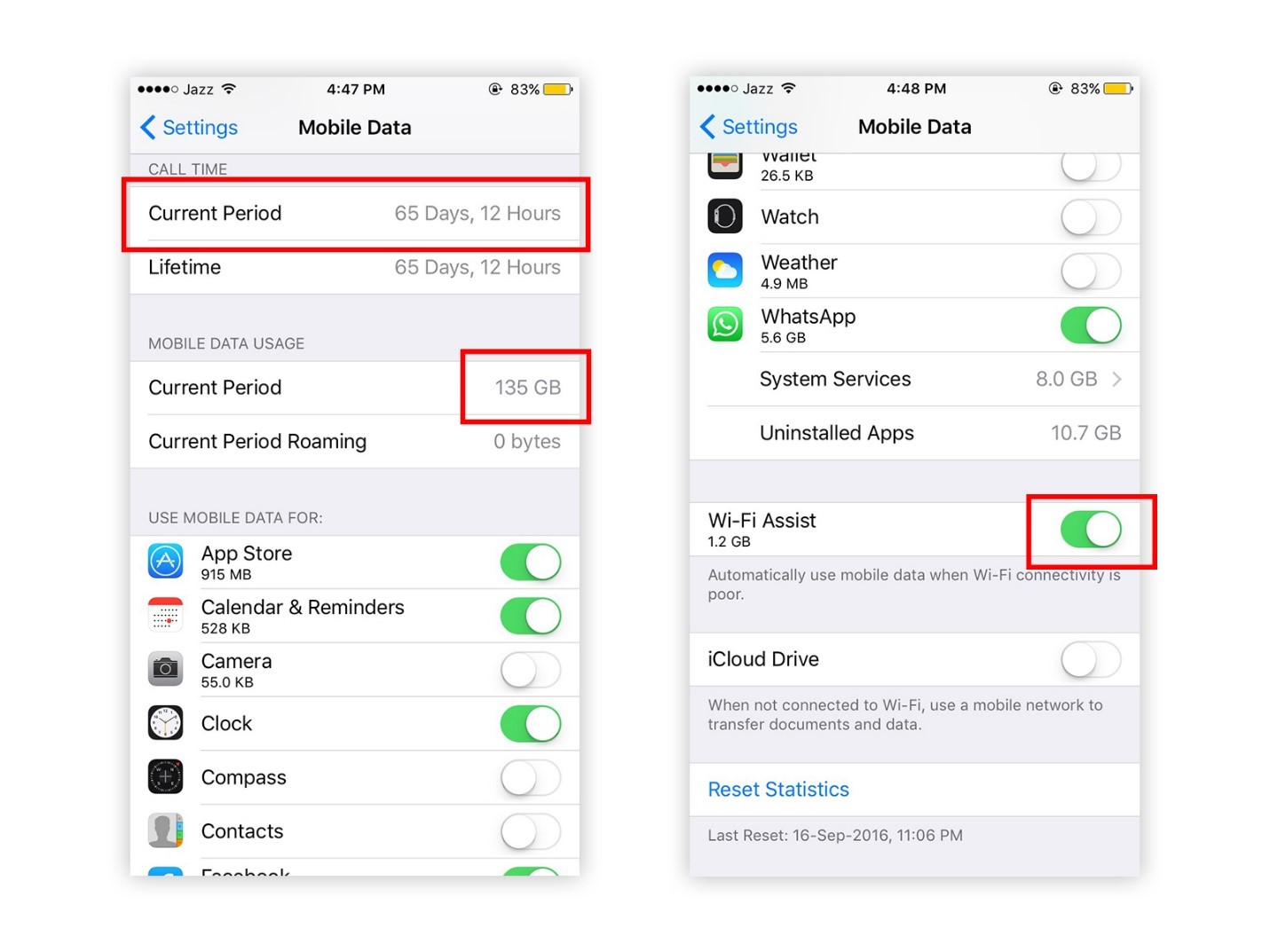  reduce data usage in iPhone