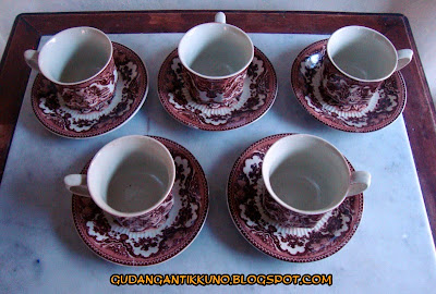 5 Set Cangkir Keramik NORITOKI Japan Antik