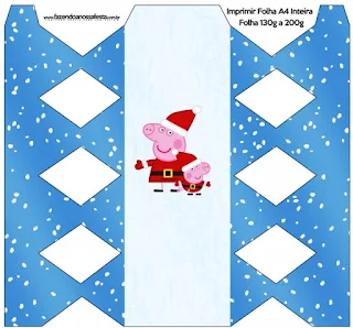 Peppa Pig in Christmas,  Free Printable Box.