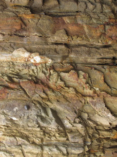 Geological pattern of rock found in East Halmahera Island Beach, Indonesia