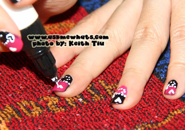 a photo of nail art tutorial