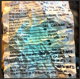 Radiohead Setlist