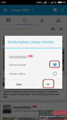 Cara Blokir Umpan BBM atau Status BBM Seseorang di BBM