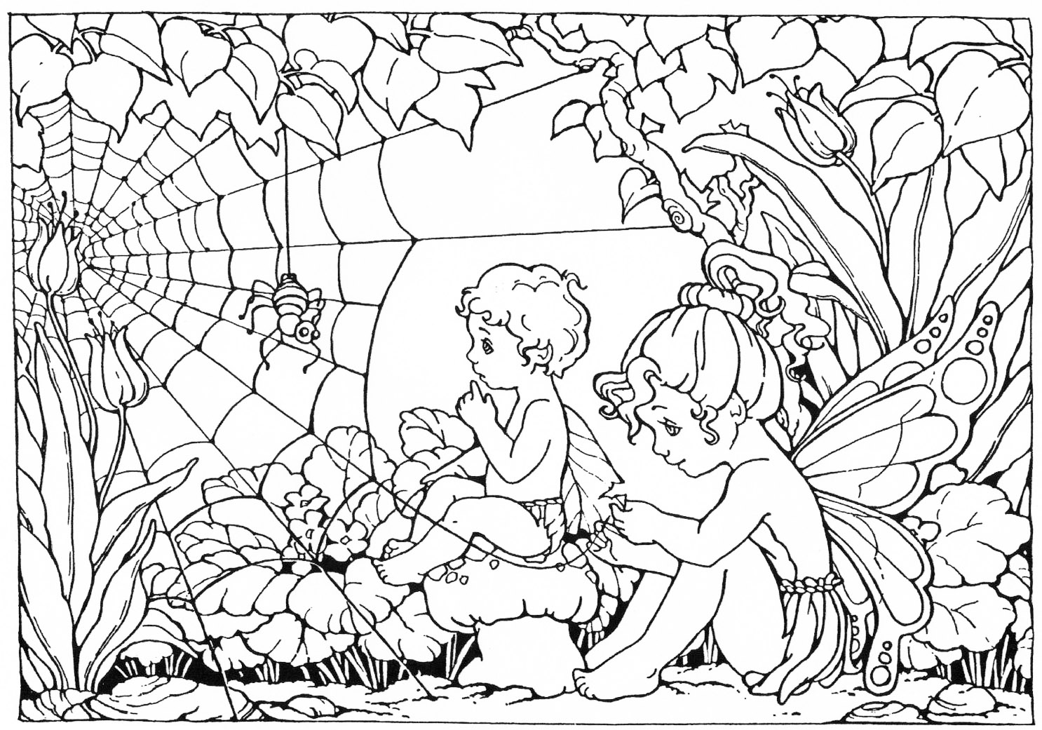 FAIRY COLOURING PAGES