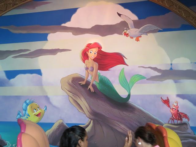 The Little Mermaid Ariel's Undersea Adventure Mural Disney California Adventure Ride