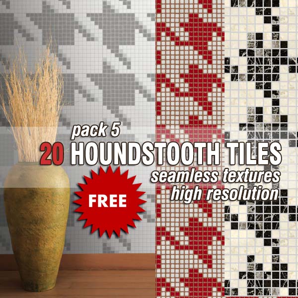  As promised this even out nosotros completed the serial of  FURNISH WHIT HOUNDSTOOTH UPDATE TILES TEXTURES PACK #5 