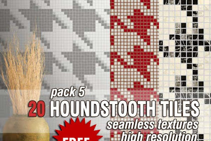 Furnish Whit Houndstooth Update Tiles Textures Pack #5