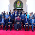 RAIS SAMIA AKIWA NA VIONGOZI MBALIMBALI WAKUU WA NCHI BAADA YA KIKAO CHA MWISHO CHA BARAZA MAWAZIRI  KILICHOFANYIKA  IKULU CHAMWINO 2025