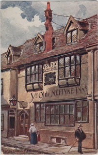 Vintage postcard of Ye Olde Neptune Inn, Ipswich, Suffolk, by the artist Parsons-Norman 