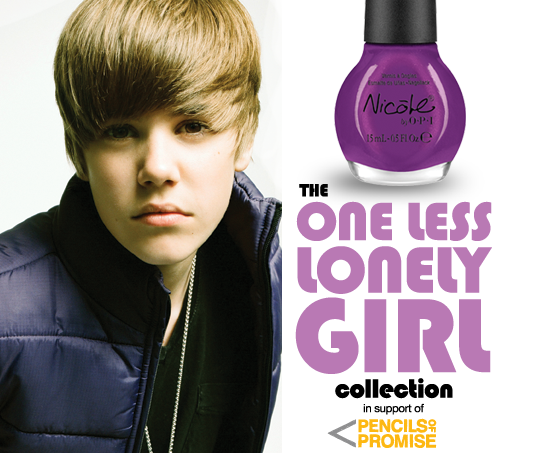justin bieber one less lonely girl nail. justin bieber one less lonely