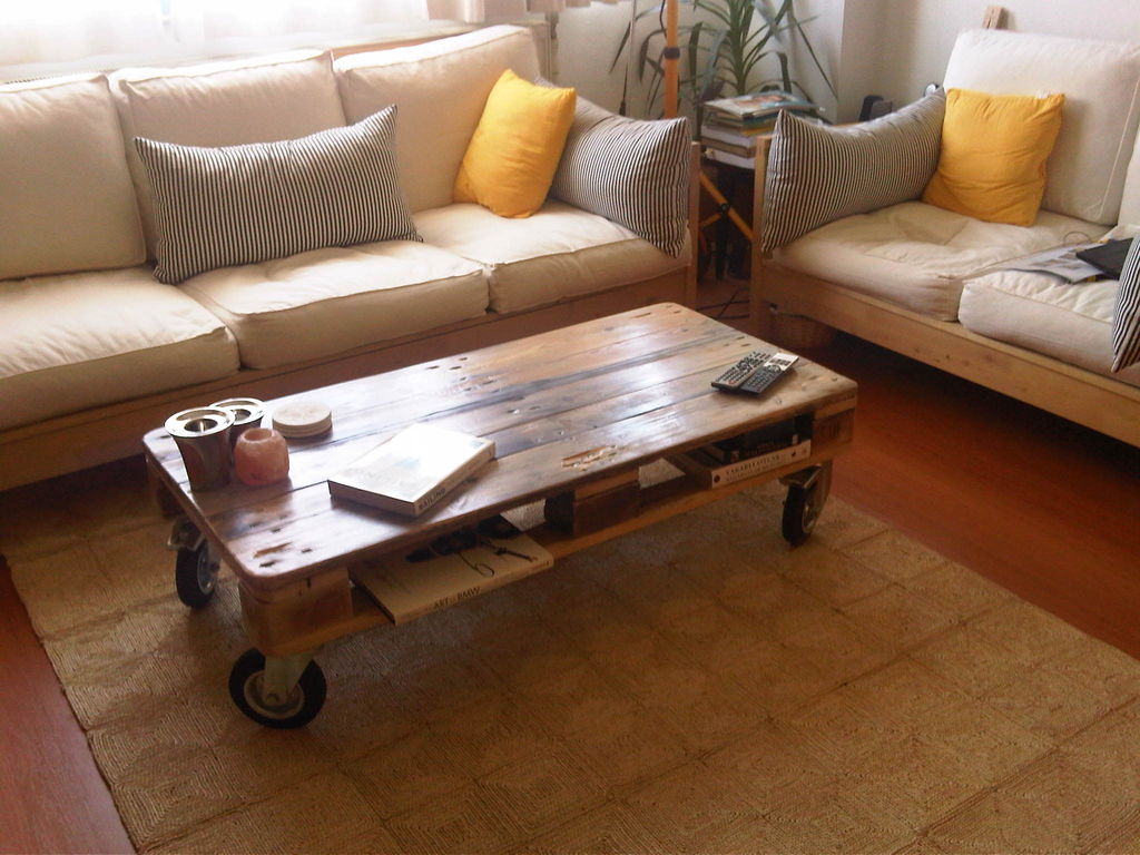 Pallet Coffee Tables - Big Sq. Espresso Table - Pallet Furniture