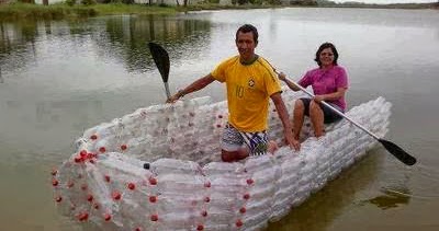 Perahu Unik  Hasil Kerajinan  Tangan Dari Botol  Plastik  