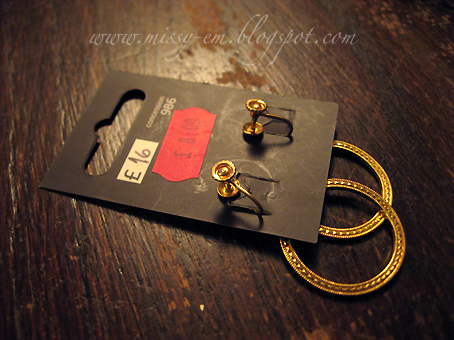 They passed my rule of no-pierced second hand earrings and they were half 