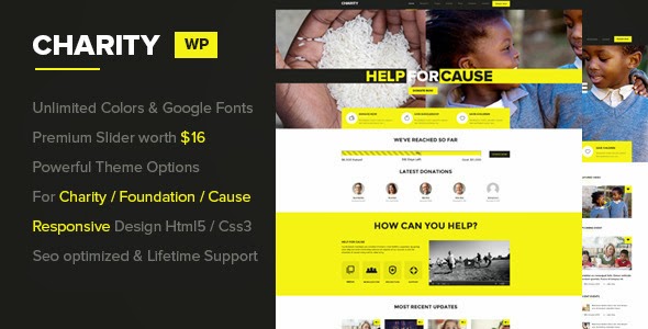 charity wptemplate