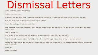 dismissal letters for patients | dismissal letters of employment | dismissal request letters | type dismissal letters, warning dismissal | letter confirming dismissal | employee dismissal letter | letter of dismissal document