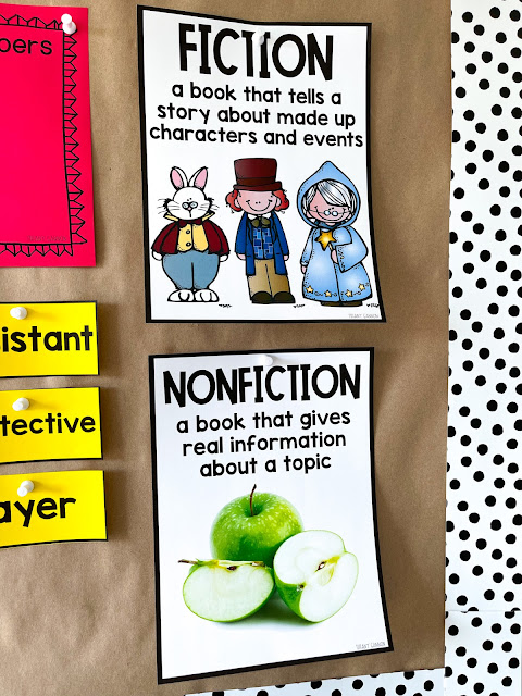 Looking for easy prep October Read Aloud Lessons?!  These October lessons plans contain anchor charts, scripted lessons plans, comprehension posters, student independent practice, exit tickets, crafts, vocabulary, and more.  These fun activities are perfect for learning about fiction and nonfiction text features and fire safety!