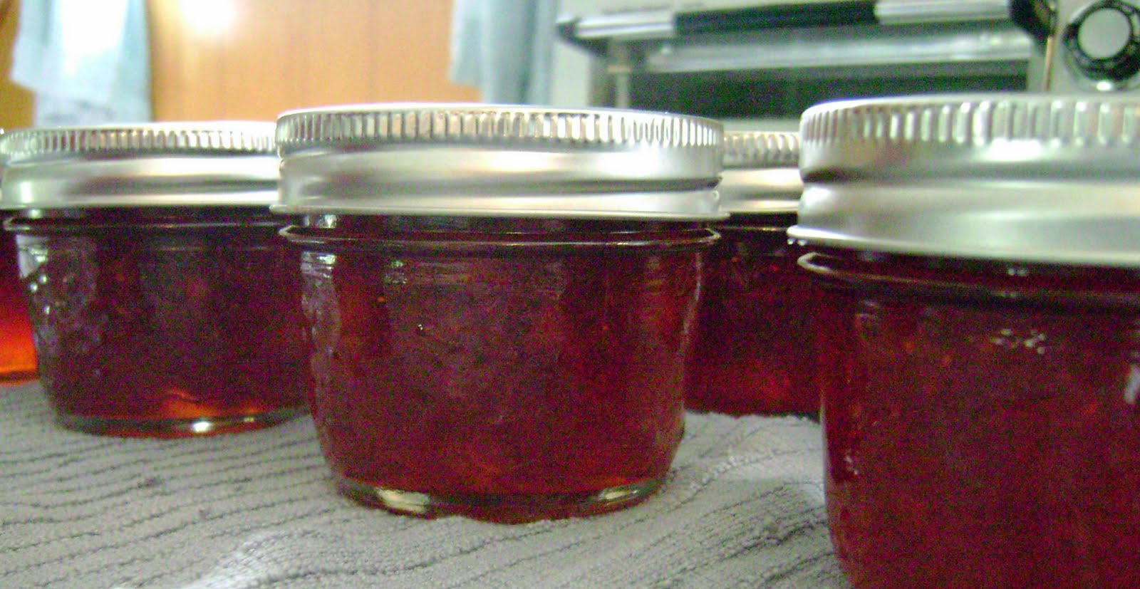 Jo and Sue: Strawberry Rhubarb and Strawberry Blueberry Jam