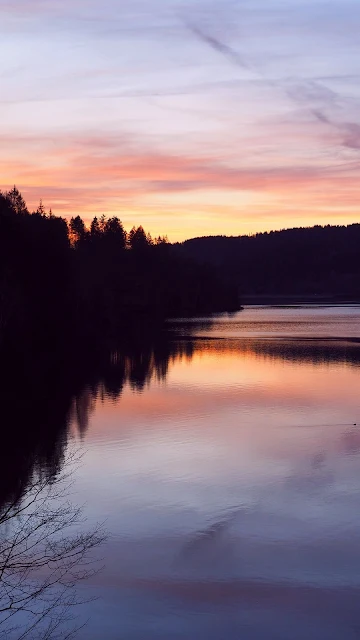Twilight Lake Desktop And iPhone Wallpaper