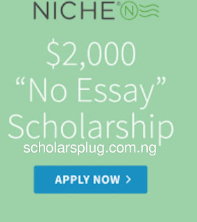 This specific $2,000 scholarship has no essay requirement.