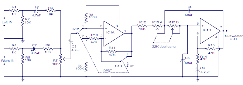 12V DC Car Simple Subwoofer Filter