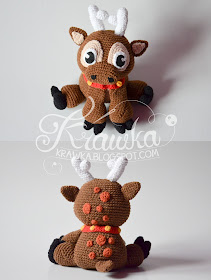 Krawka: Christmas Reindeer pattern by Krawka. Sven - Frozen inspired reindeer 