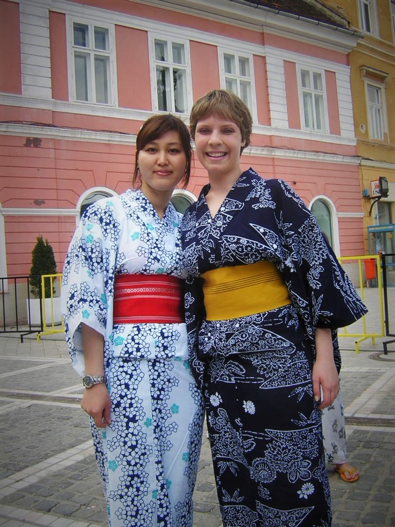 Cu Mio - prima mea profesoara de japoneza - in Brasov