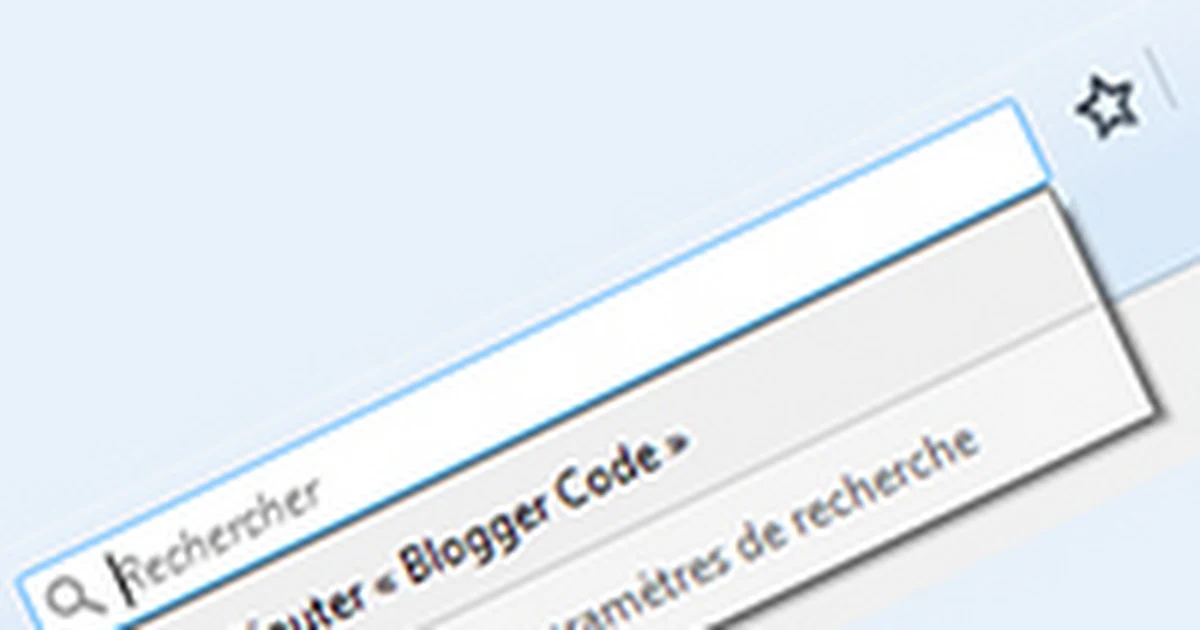 Blog sur Firefox Search