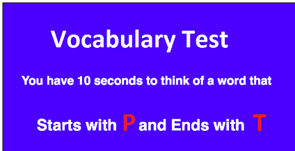 Vocabulary Test