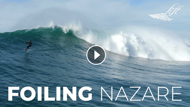 Epic Big Wave Surf Foiling in Nazare w Laird Hamiton Terry Chung Luca Padua Benny Ferris