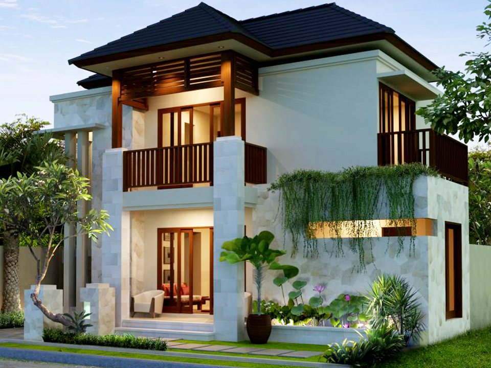 50 Model Desain Rumah  Minimalis  2 Lantai  Desainrumahnya com