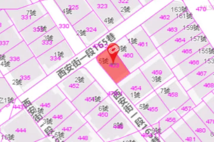法拍屋地籍圖–明德站美寓法拍屋.北投區西安街一段165巷5號2樓 明德站美寓法拍屋地籍圖2