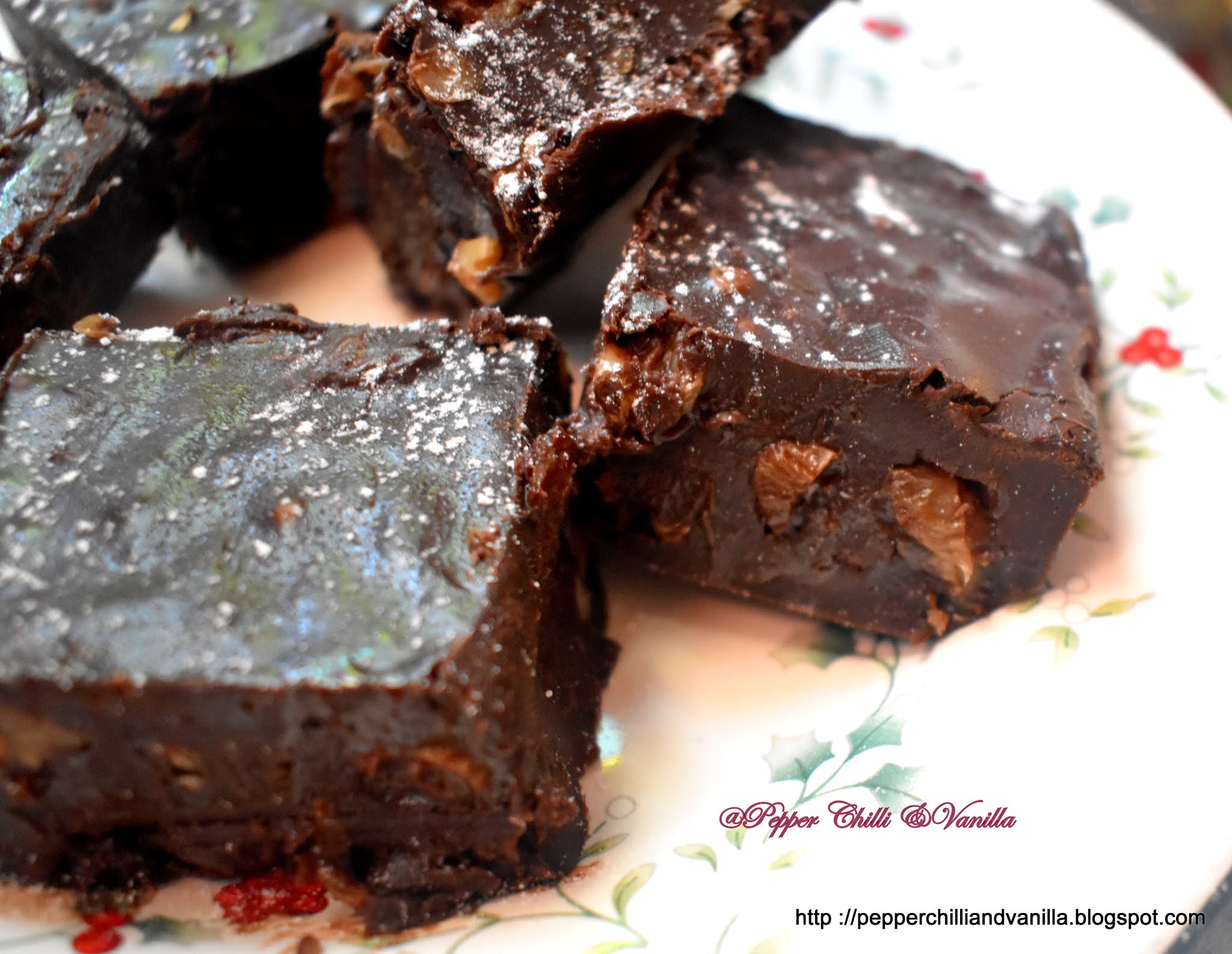 walnut and raisins fudge recipe