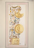 Ornamentation in the Grotesque Style by Charles-Louis Clerisseau - History Drawings from Hermitage Museum