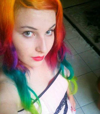 Rainbow Colored Hair