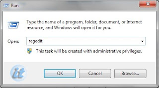 Regedit melalui perintah Run