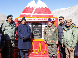 Defense Minister Opens Two infrastructure in J&K and Ladakh