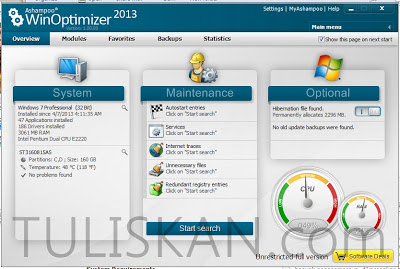 Ashampoo WinOptimizer 2013 1.00.00 Full Key