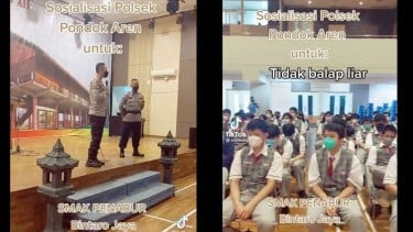 HEBOH! Video Polisi Sosialisasi Tawuran di SMA Penabur, Netizen: Salah Server