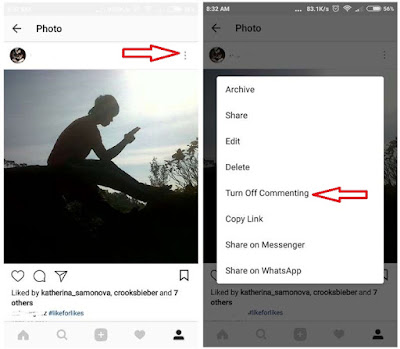 Cara Mematikan Komentar di Instagram