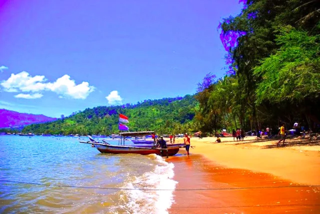 Gambar Pantai Carolina Sumatera Barat