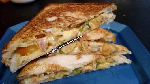 Resepi Grill Salad Cheese Sandwich (SbS)  Aneka Resepi 