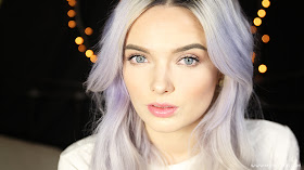 Everyday make up, pale skin, lilac hair, tutorial, step by step, my pale skin, em ford, cover acne, cover spots, pale make up, fair skin, lilac hair, silver hair, pastel hair, blogger