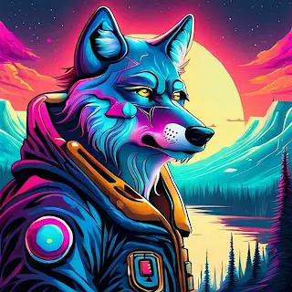 Wolf AI Art Image